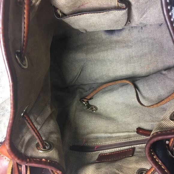 Dooney & Bourke • Florentine Vacchetta Bucket Bag - Picture 12 of 15